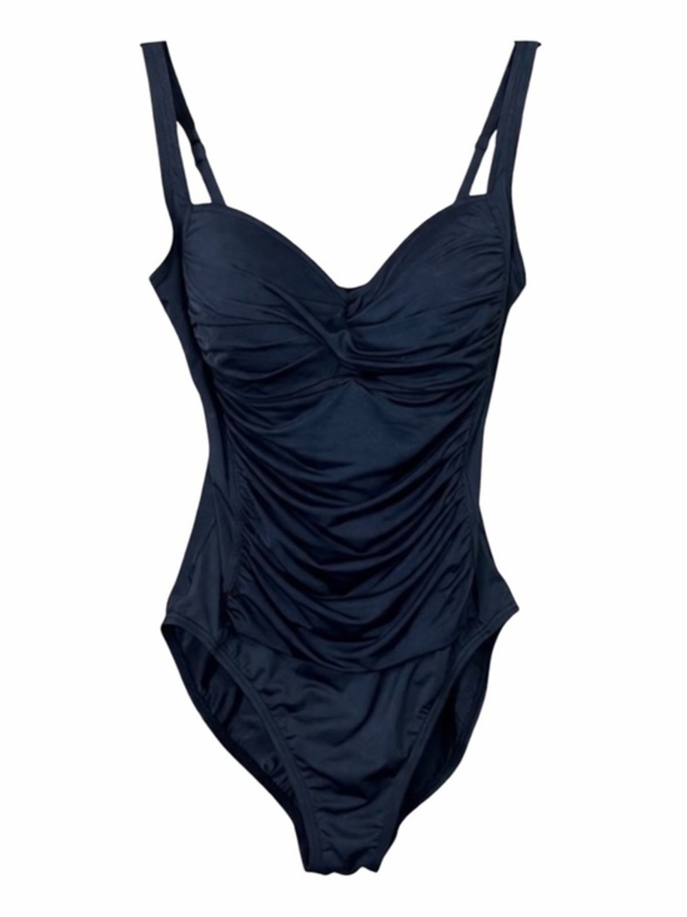 La Blanca By Rod Beattie Black Island Goddess Twist Bra One Piece Swimsuit